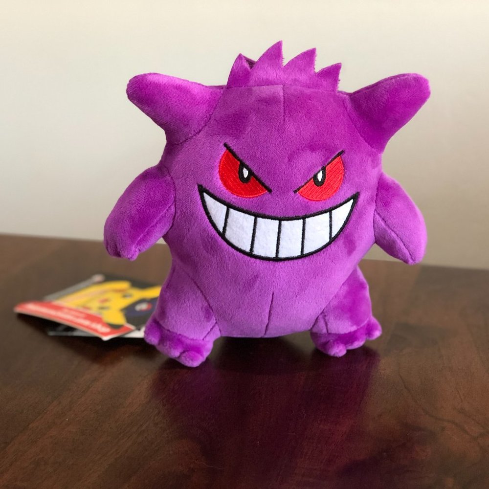 Pokemon Gengar 7" Plush new with tags HARD TO FIND